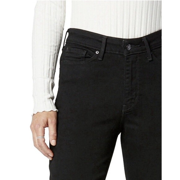 Levi Strauss Signature High-Rise Skinny Jeans Black Size 14S Super Stretch - Picture 3 of 6